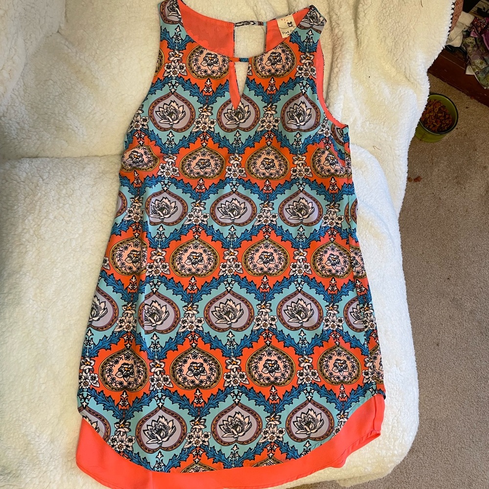 Cute Pink Owl Sleeveless Dress